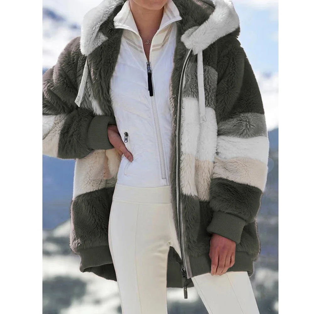 Trendy Hooded Cashmere Coat – Winter Essential