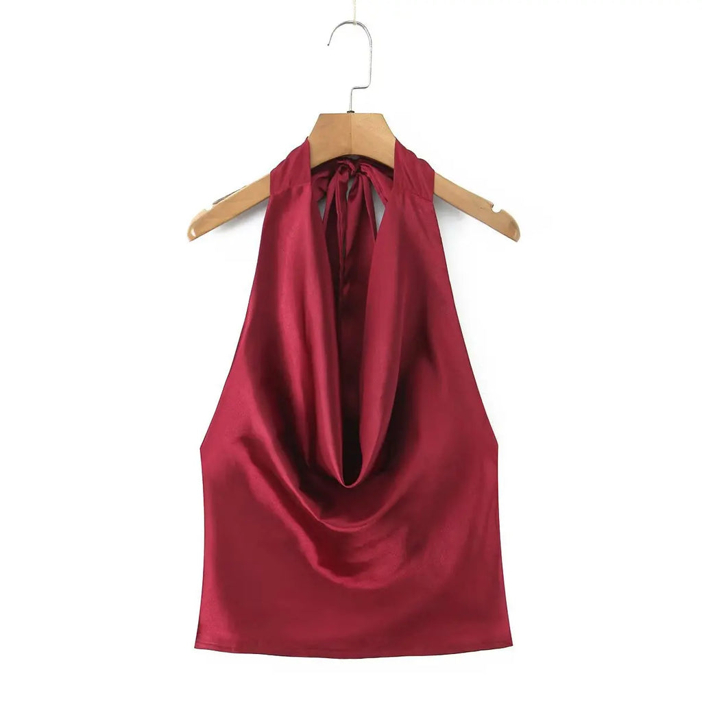 Women’s Halter Neck Mini Skirt Set – Sexy 2 Piece Night Out Outfit