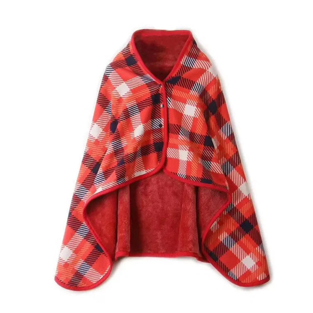 Multifunction Plaid Shawl Scarf for Women