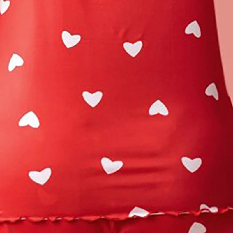 Plus-Size XL-5XL Sexy Printed Spaghetti Strap Pajama Set