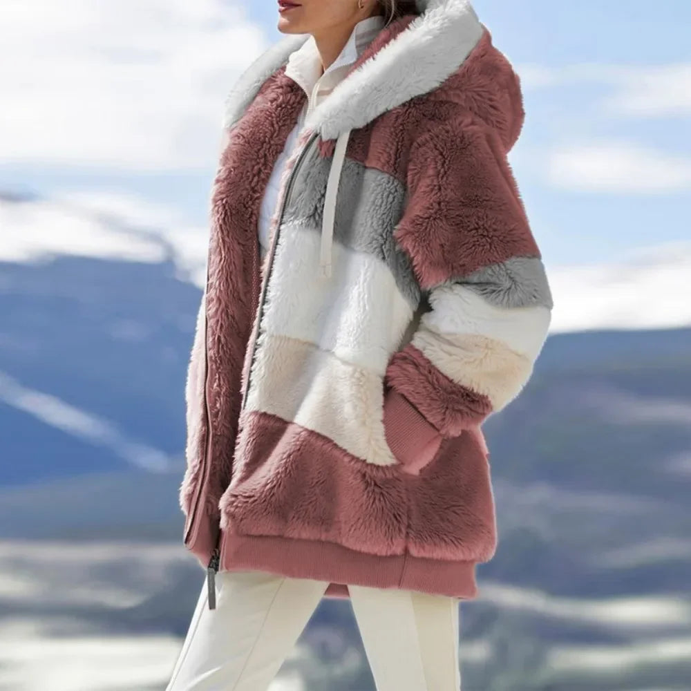 Trendy Hooded Cashmere Coat – Winter Essential
