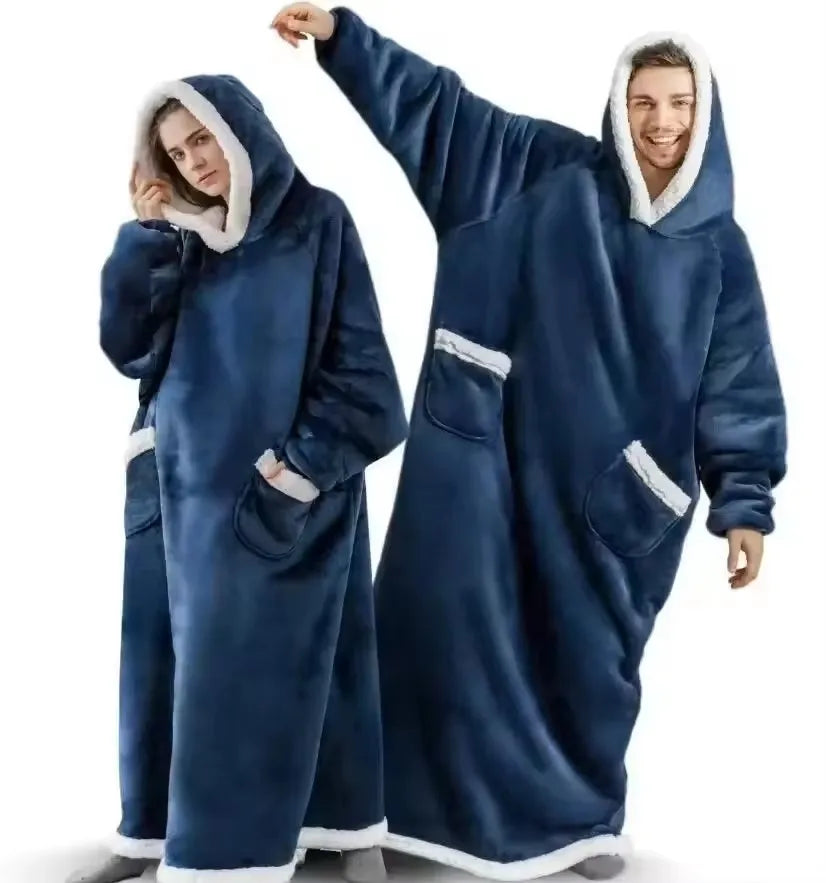 Cozy Super Long Fleece Blanket Sweatshirt