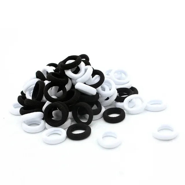 200PCS Colorful Nylon Hair Bands – Elastic Ponytail Holders