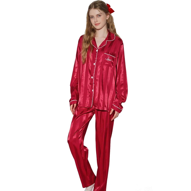women’s striped pajama set