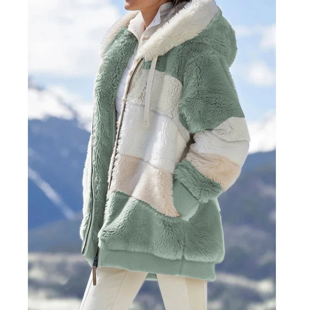Trendy Hooded Cashmere Coat – Winter Essential