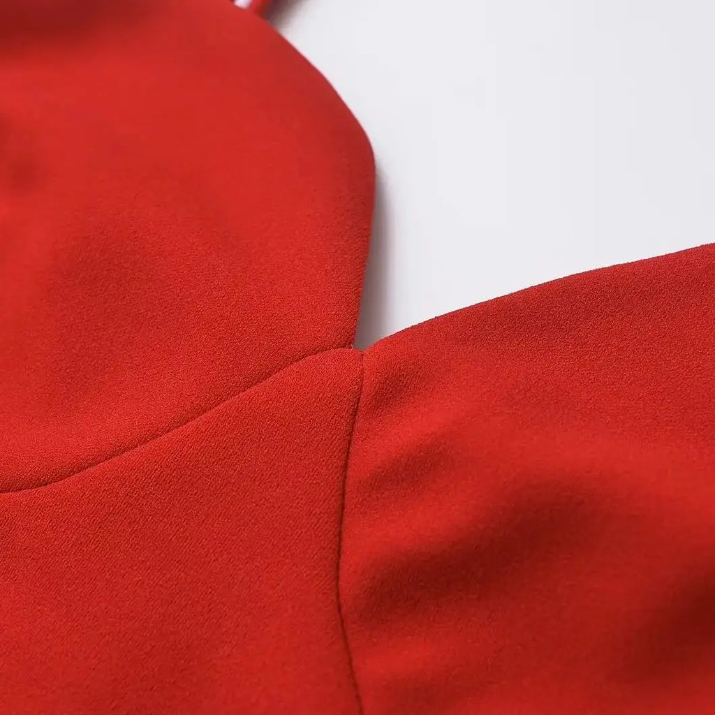 Women’s V-Neck Mini Dress – Slim Fit Summer Beach Dress