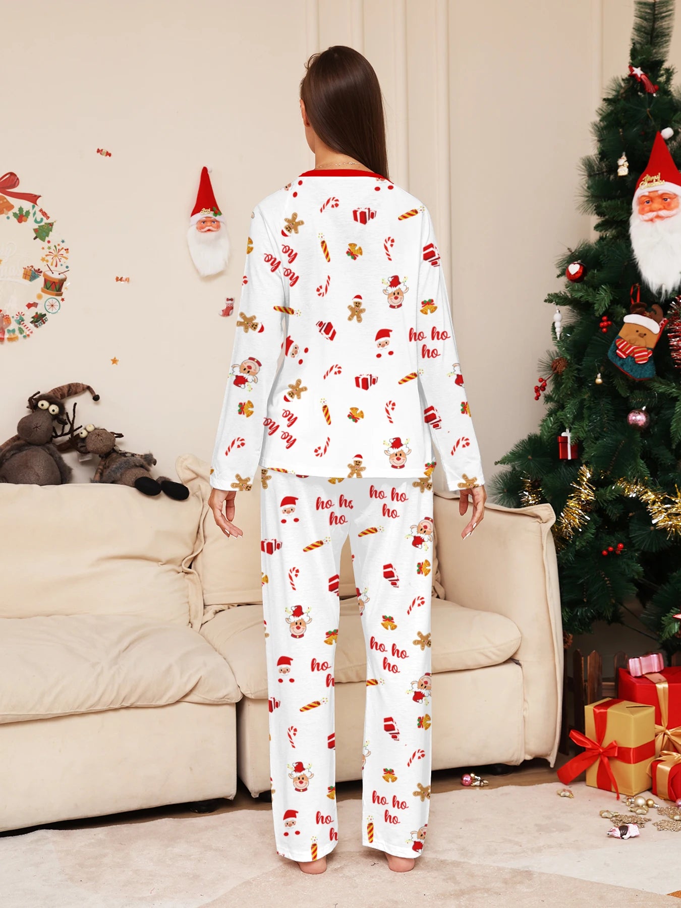 Cute Plaid Winter Pajama Set