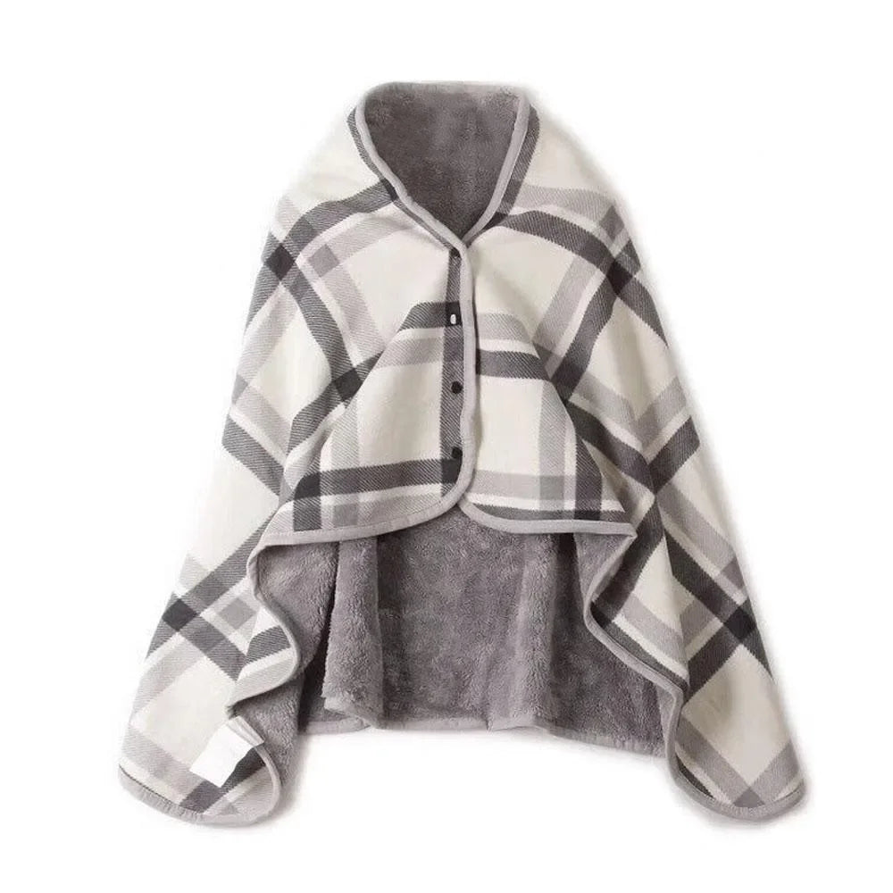 Multifunction Plaid Shawl Scarf for Women