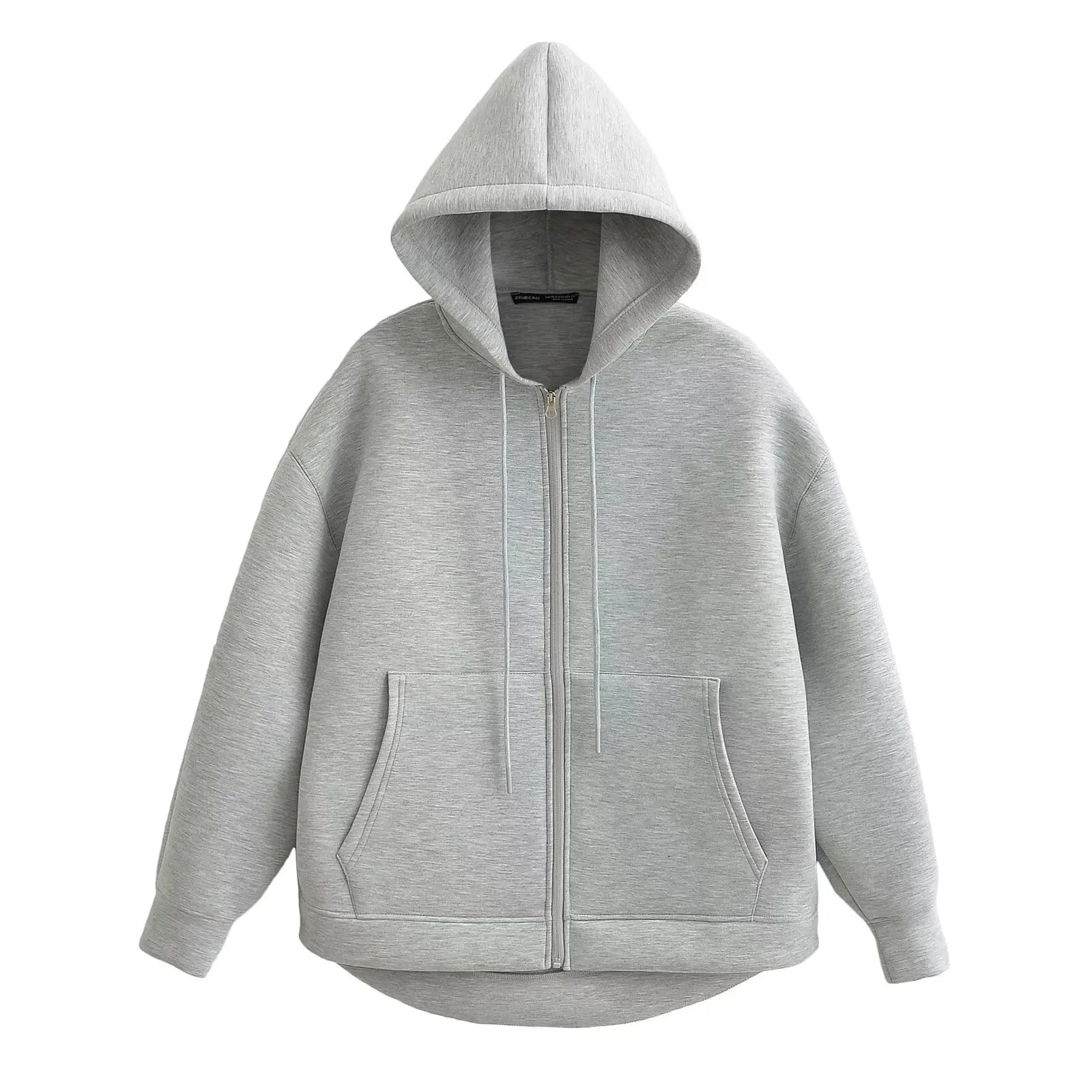Women’s Gray Hooded Outerwear Coat