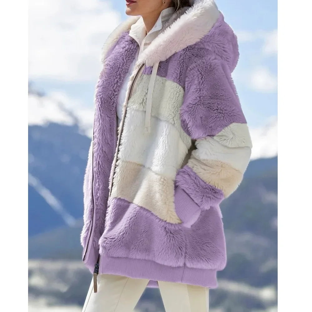 Trendy Hooded Cashmere Coat – Winter Essential