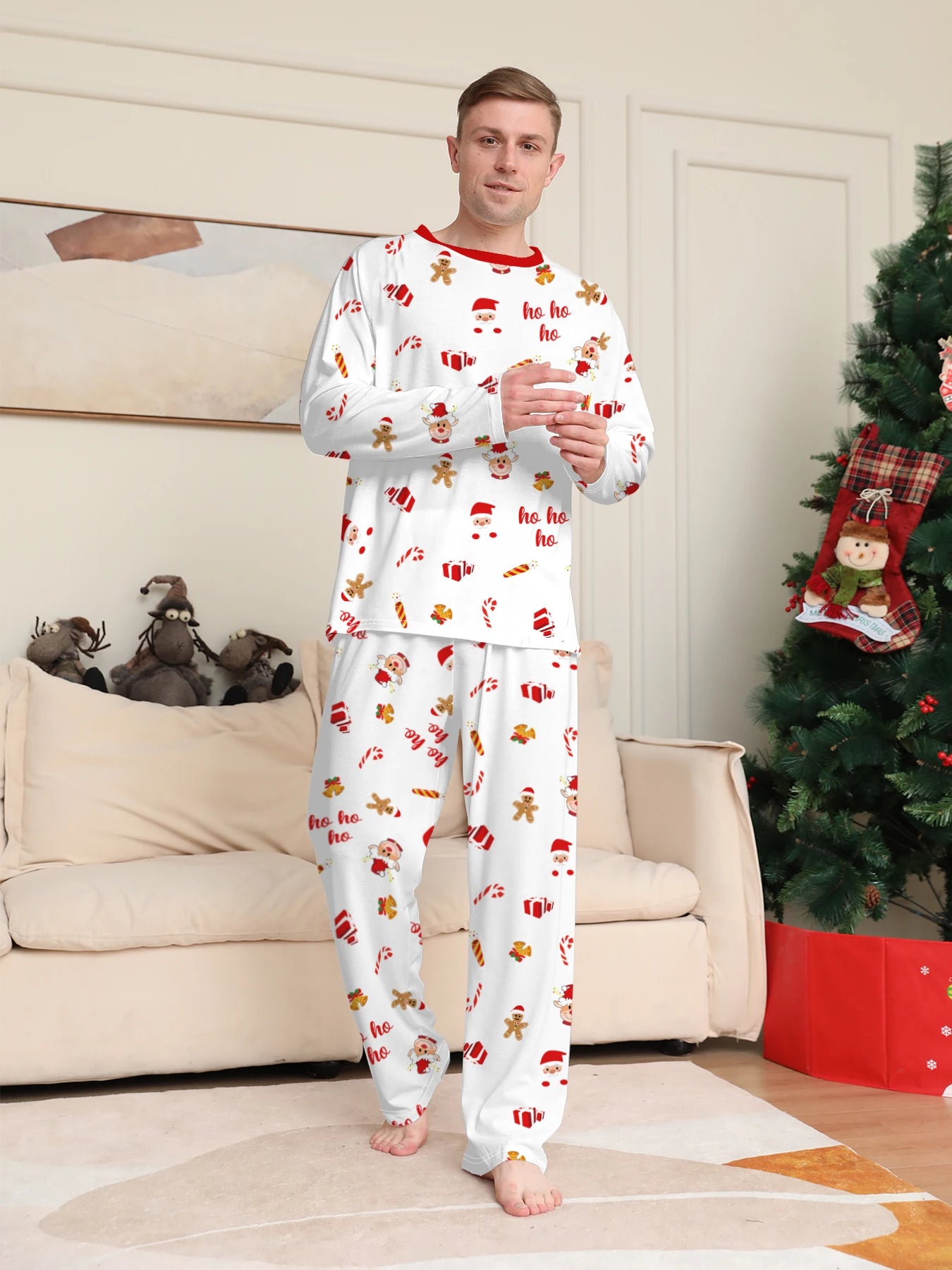 Cute Plaid Winter Pajama Set